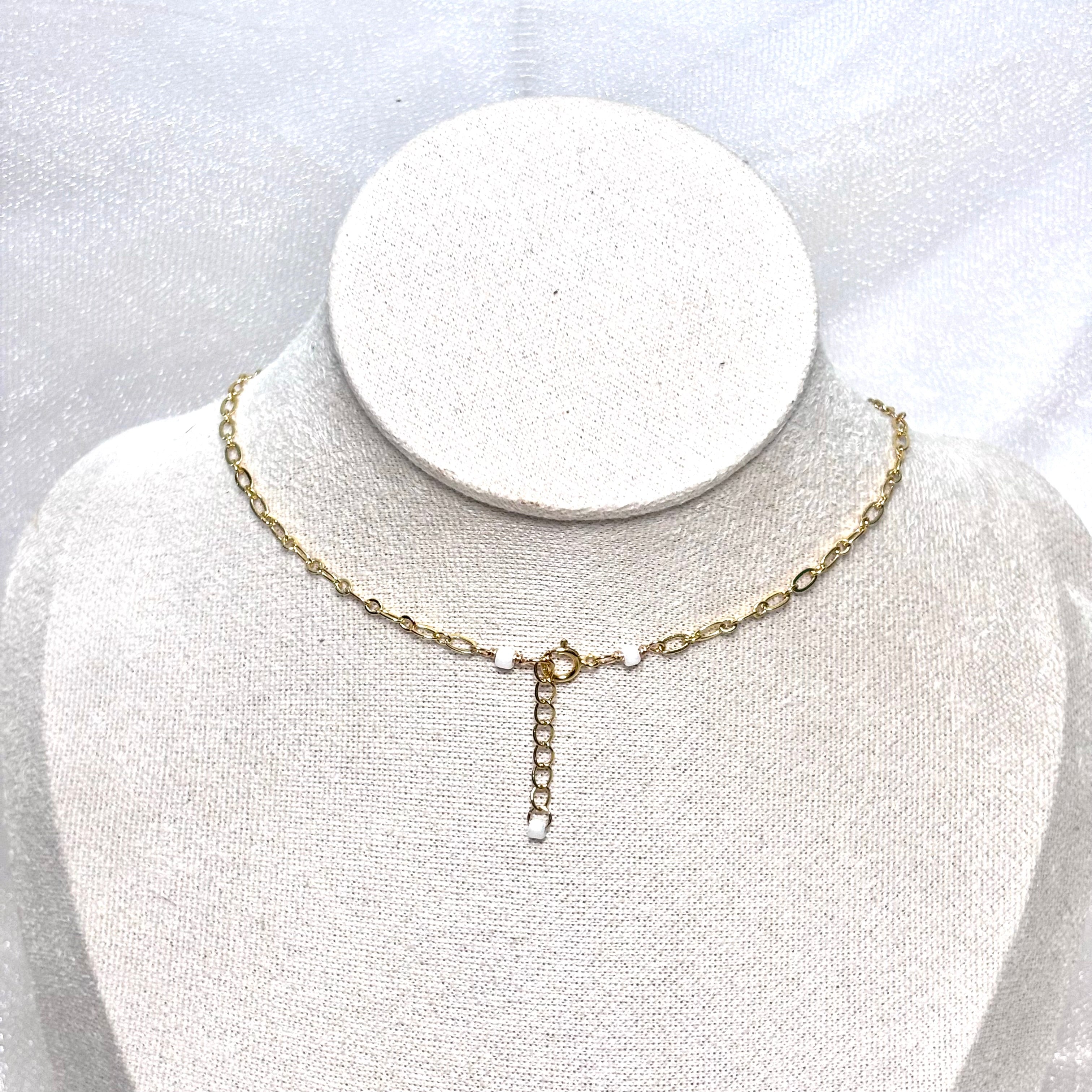 Hawaiian sunrise shell Necklace w/ white pearls