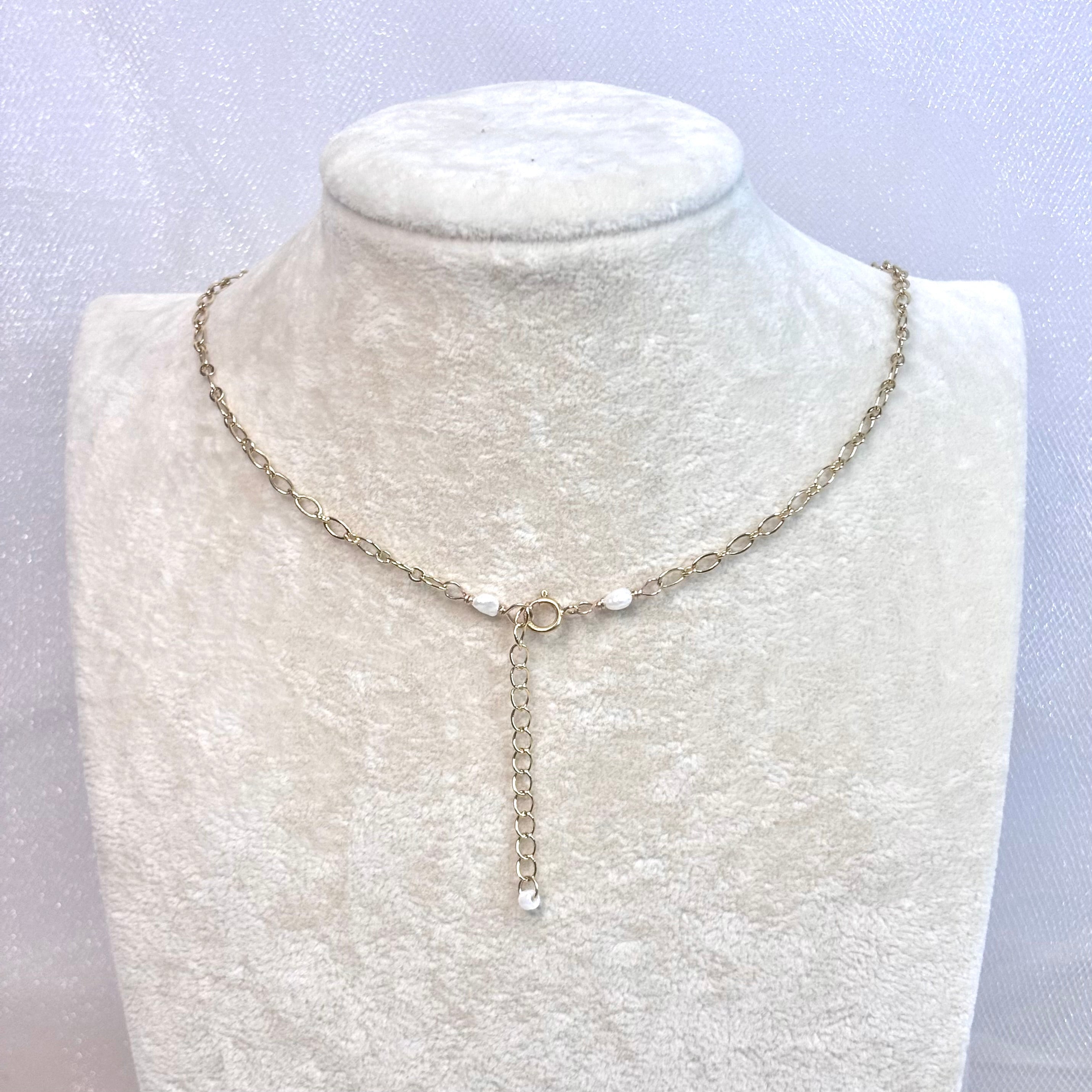 Hawaiian sunrise shell charm Necklace w/ tiny cone and, white and pink pearls