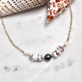 Tahitian pearl Necklace w/ puka shells