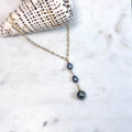 Tahitian pearl Necklace w/ dark pearls
