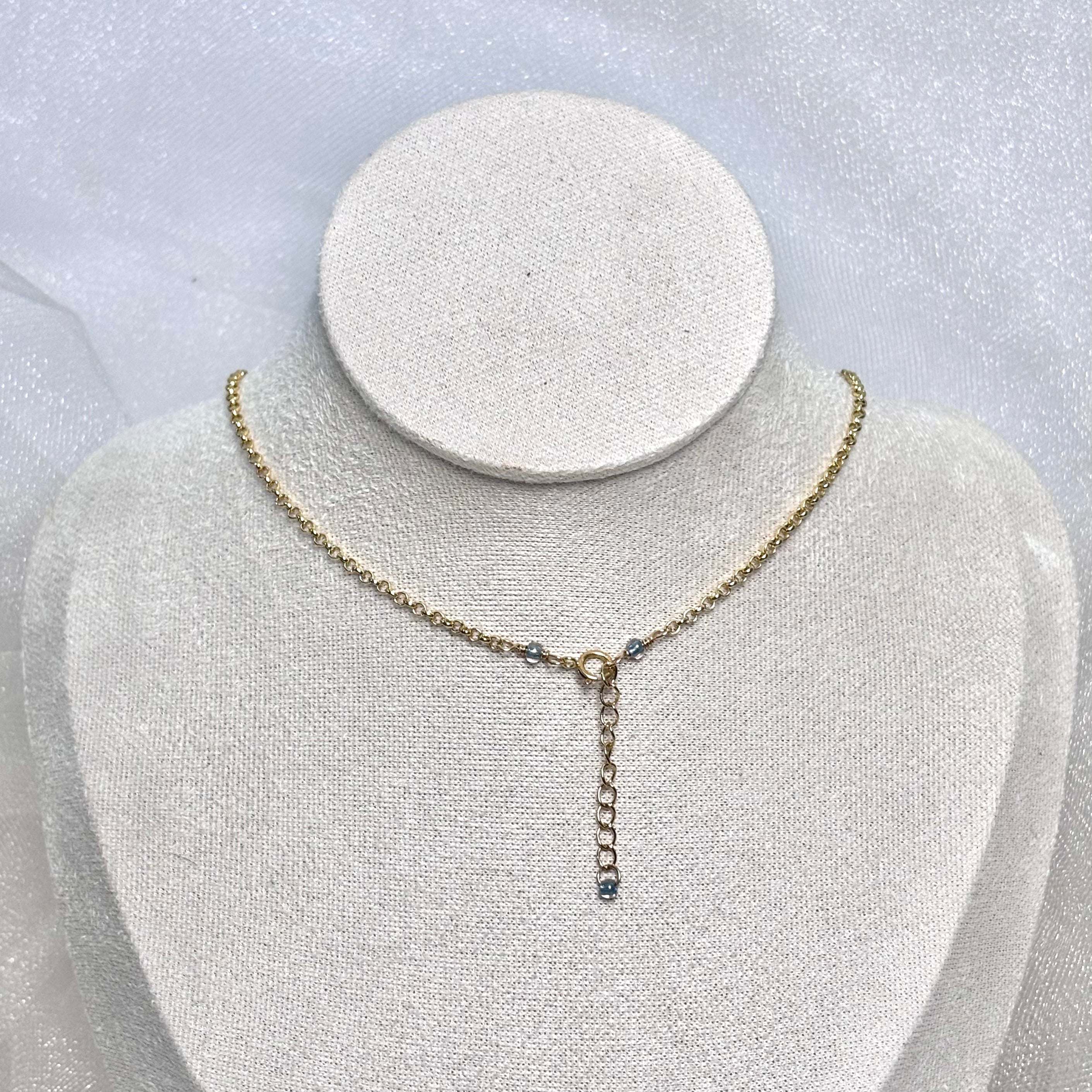Golden yellow cone shell Necklace w/ Tahitian pearls