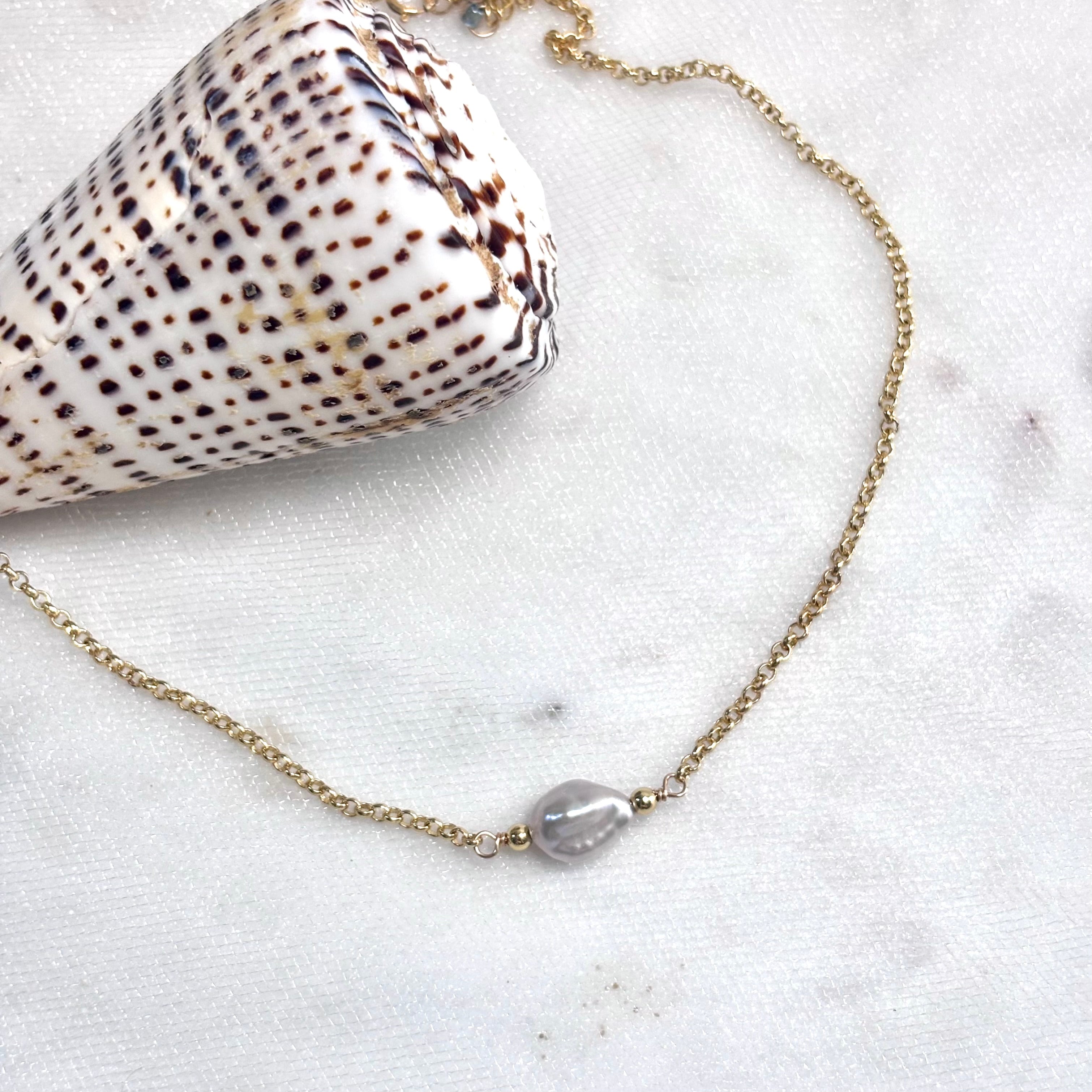 Keshi pearl choker Necklace