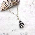 Hebrew cone shell Necklace w/ white pearl