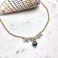 Tahitian pearl Necklace w/ Keshi pearls