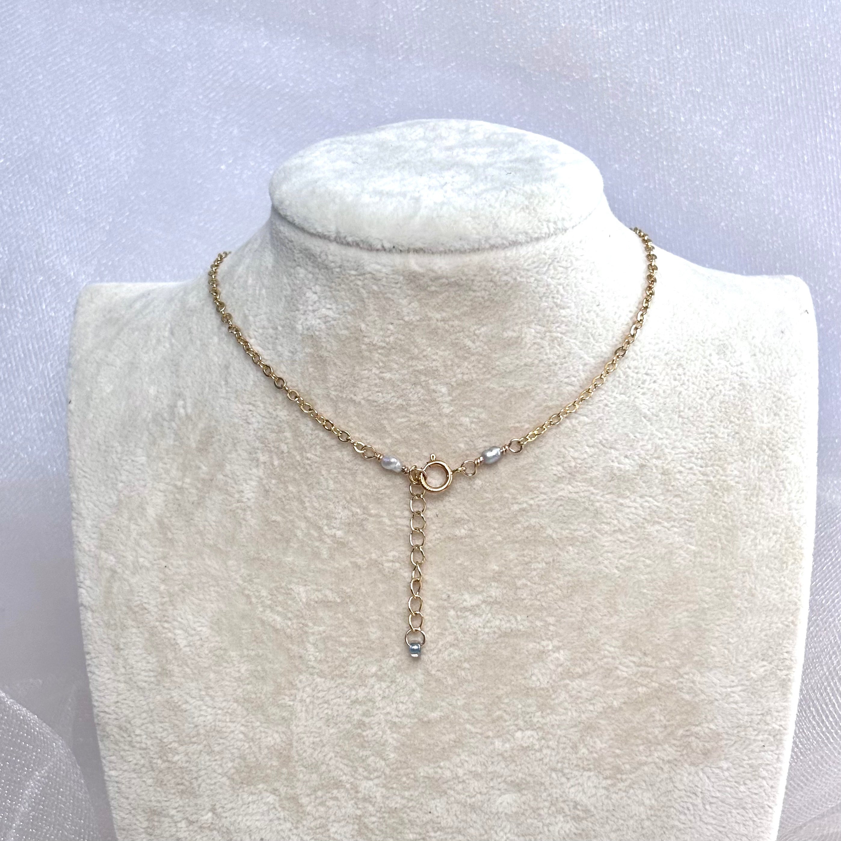 Hawaiian sunrise shell Necklace w/ cone shell and light gray pearls