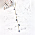 Dark pearls lariat Necklace